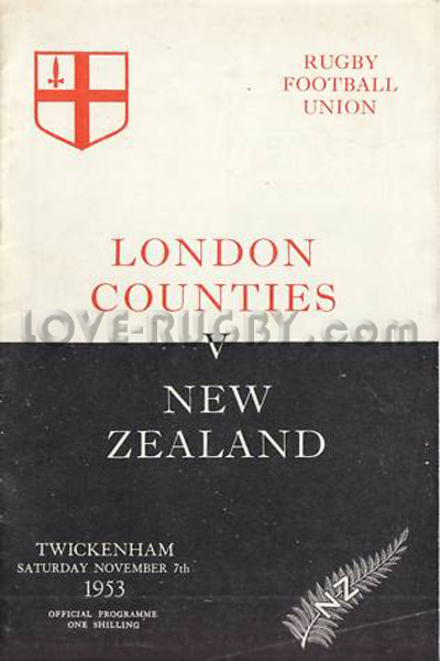 London Counties New Zealand 1953 memorabilia